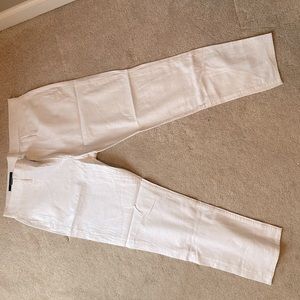 Mens white linen pants
